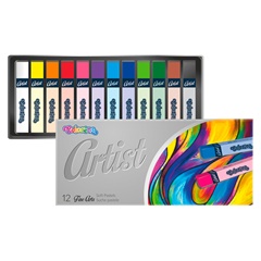 Colorino Artist Square Dry Pastels - Sada 12 kusů