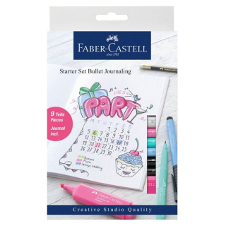 Kaligrafická pera Faber-Castell Pitt / startovací set se zápisníkem