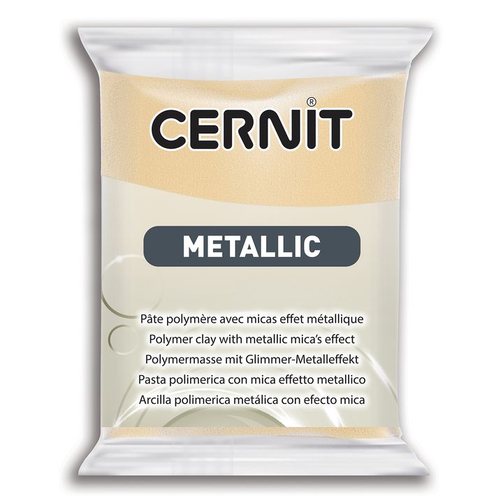 Polymer CERNIT METALLIC 56 g | champagne modelovací hmota