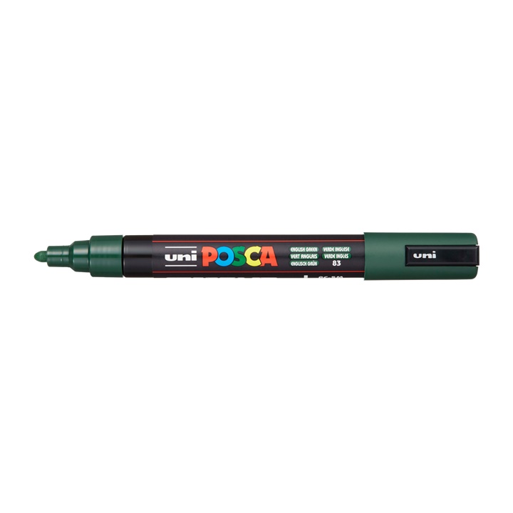 Popisovač UNI POSCA PC-5M 1.8 - 2.5 MM | English Green (83) dekorativní fix